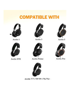 Almohadillas de Gel Refrigerante Fadmew para Auriculares SteelSeries 2