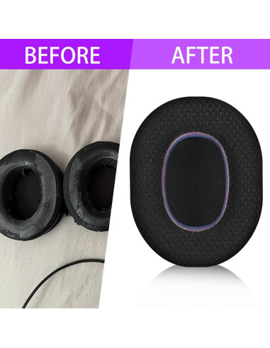 Almohadillas de Repuesto Jomwag Malla Transpirable para Razer Kraken V2 SE