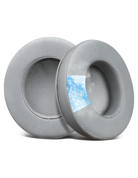 Almohadillas de Gel Refrigerante SOULWIT para Auriculares Razer Blackshark V2 X/Hyperspeed - Gris
