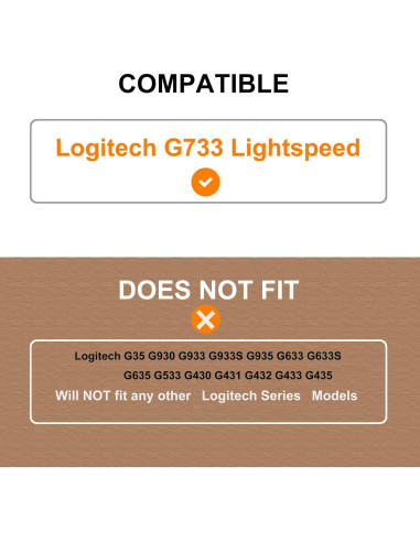 Almohadillas de Reemplazo Defean para Auriculares Logitech G733