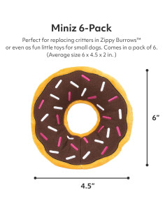 Juguetes Interactivos para Perros ZippyPaws Burrow Miniz - Paquete de 6 2