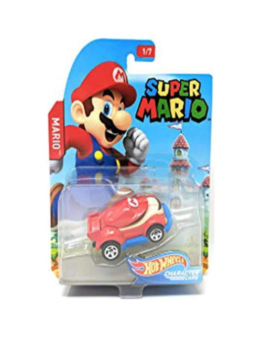 Conjunto de Coches Hot Wheels Super Mario 7 Piezas