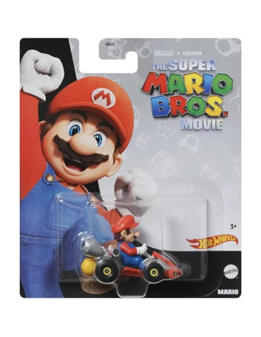 Set de 4 Autos Coleccionables Hot Wheels Super Mario Bros