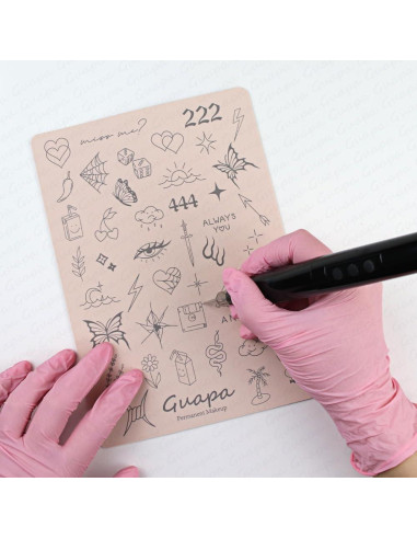 Almohadilla de Práctica de Tatuajes Silicona Rasmet 3PCS 1.5mm