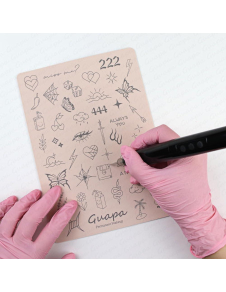 Almohadilla de Práctica de Tatuajes Silicona Rasmet 3PCS 1.5mm