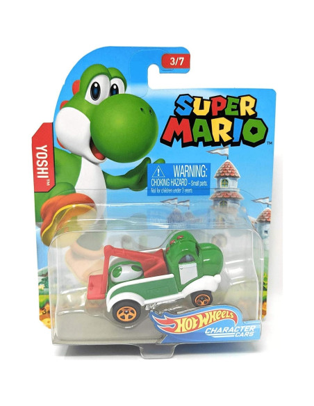 Conjunto de Coches Hot Wheels Super Mario 7 Piezas