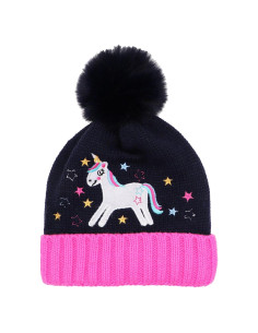 Gorro de Invierno Unicornio Lentejuelas para Niñas 2-8 Años