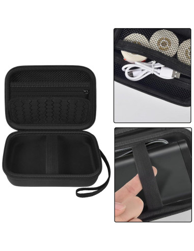 Estuche Comecase para Impresora de Etiquetas Nelko P21 - Negro