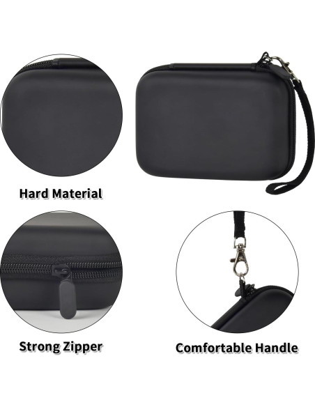 Estuche Comecase para Impresora de Etiquetas Nelko P21 - Negro