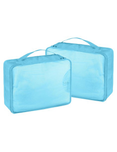 Juego de Cubos de Empaque Ebbniur 2 Pcs Azul Brillante 40x30cm