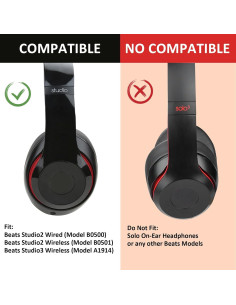 Cojines de Reemplazo Earrock para Auriculares Beats Studio 2 y 3 2