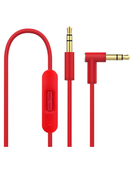 Cable de audio 3.5mm Lusgawer para auriculares Beats Solo 3 Rojo