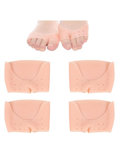 2 Pares Fundas de Gel Silicona Metatarsales Alivio Dolor