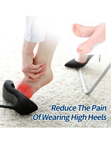 2 Pares Fundas de Gel Silicona Metatarsales Alivio Dolor