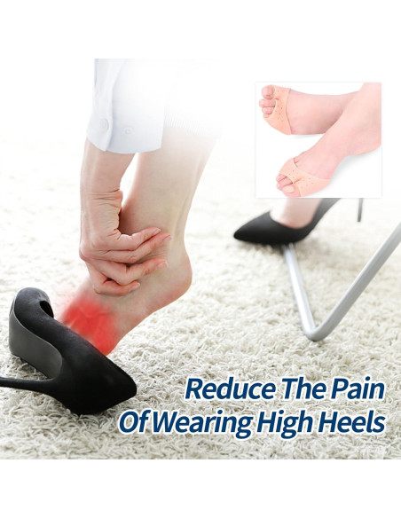 2 Pares Fundas de Gel Silicona Metatarsales Alivio Dolor