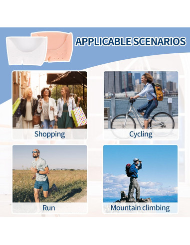 2 Pares Fundas de Gel Silicona Metatarsales Alivio Dolor