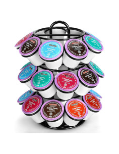 Soporte para cápsulas de café ROWISE 27 K Cups 3 niveles negro
