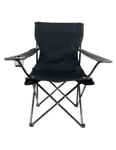 Silla de Camping Plegable E-Z Living Grande Negra