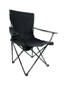 Silla de Camping Plegable E-Z Living Grande Negra 2