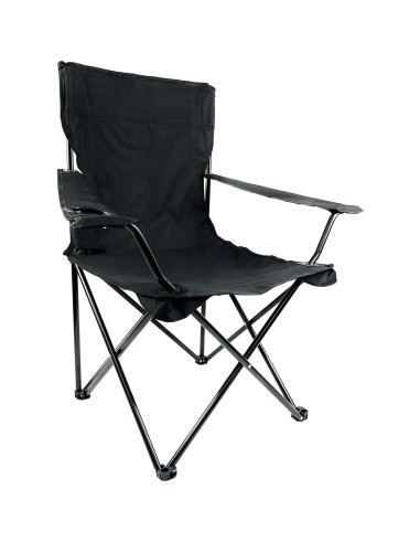 Silla de Camping Plegable E-Z Living Grande Negra