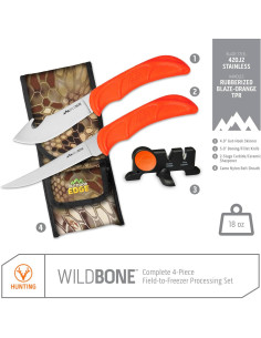 Set de Cuchillos de Caza Outdoor Edge WildBone 4 Piezas 2