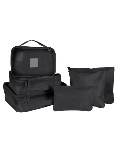 Juego de Viaje GForce 6 Piezas Organizador Maleta Negro