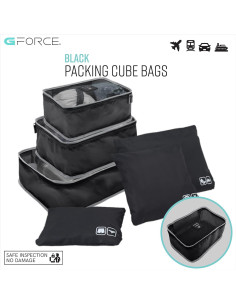 Juego de Viaje GForce 6 Piezas Organizador Maleta Negro 2