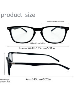 Gafas Kerecsen Anti Luz Azul UV400 Unisex - Lentes HD 2