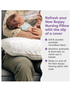 Funda de Almohada de Lactancia Boppy Espirales Retro Crema 2
