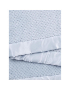 Manta de Bebé Little Giraffe Honeycomb 91x77 cm Azul 2