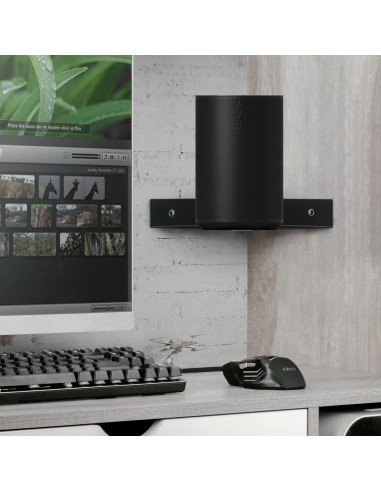 Estante de esquina de metal Brainwavz 20.32 cm negro