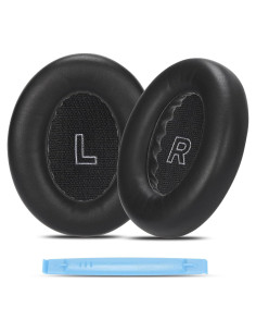 Almohadillas de Repuesto Damex para Auriculares Bose QC Ultra - Espuma de Memoria y Cuero Negro