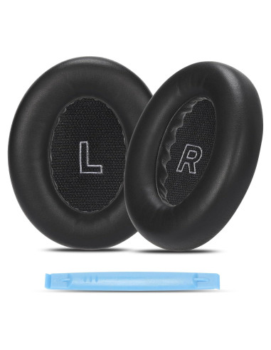 Almohadillas de Repuesto Damex para Auriculares Bose QC Ultra - Espuma de Memoria y Cuero Negro