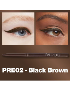 Delineador de Ojos Retráctil Palladio Marrón Negro 1 Cuenta 2