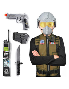 Conjunto de Disfraces Deluxe S.W.A.T. Liberty Imports para Niños