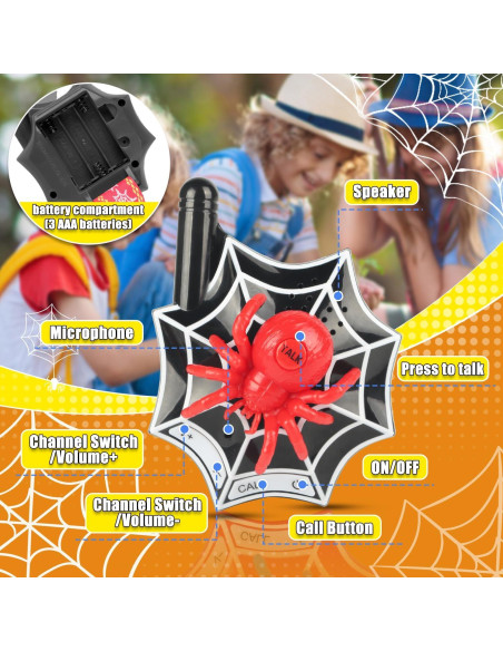 Walkie Talkies para Niños Qichuang 3000 pies 2 Unidades