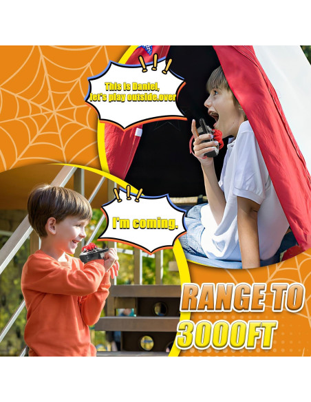 Walkie Talkies para Niños Qichuang 3000 pies 2 Unidades