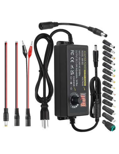 Adaptador de Poder Ajustable TOUS 3V-24V 3A 72W AC/DC