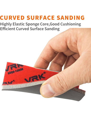 28 Esponjas de Lijado VRKET 180-3000 Grit para Madera y Metal