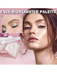 Paleta de Maquillaje Iluminador IONSGAKO 8.2cm Blanco Perla 2