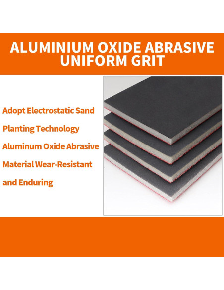 28 Esponjas de Lijado VRKET 180-3000 Grit para Madera y Metal