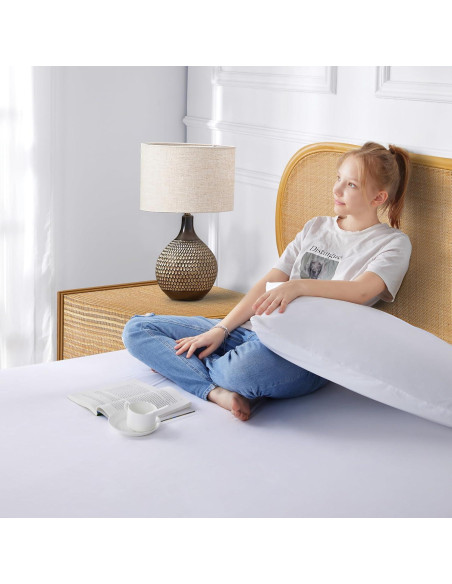 Fundas de Almohada Tencel ProtectMySleep - Paquete de 2, Hipoalergénicas Fundas de Almohada Tencel ProtectMySleep - Paquete de 2, Hipoalergénicas