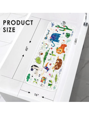 Alfombra Antideslizante Culudea para Baño 101.6x40.6 cm