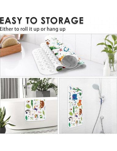 Alfombra Antideslizante Culudea para Baño 101.6x40.6 cm