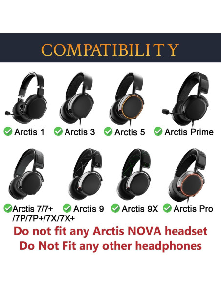 Almohadillas de Enfriamiento de Gel SOULWIT para SteelSeries Arctis