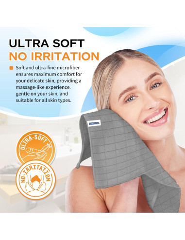 HOMERHYME Pañales de Microfibra 12 Unidades 30x30cm Gris