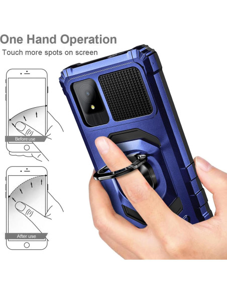 Funda Protectora Grado Militar WDHD para TCL K11 T432W Azul Funda Protectora Grado Militar WDHD para TCL K11 T432W Azul