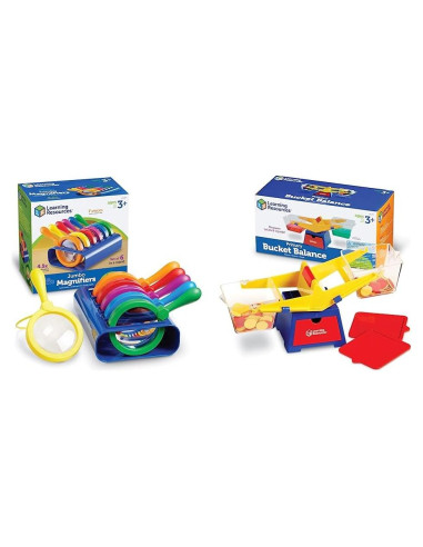 Lupas Jumbo Learning Resources 6 Piezas + Balanza Infantil
