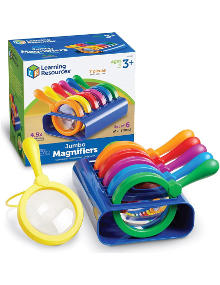 Lupas Jumbo Learning Resources 6 Piezas + Balanza Infantil