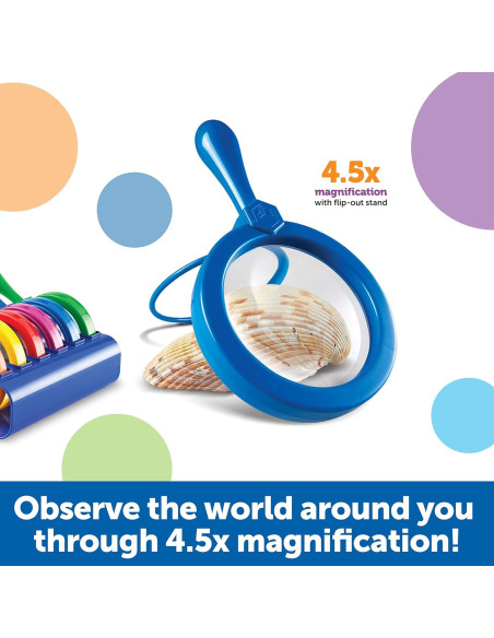Lupas Jumbo Learning Resources 6 Piezas + Balanza Infantil